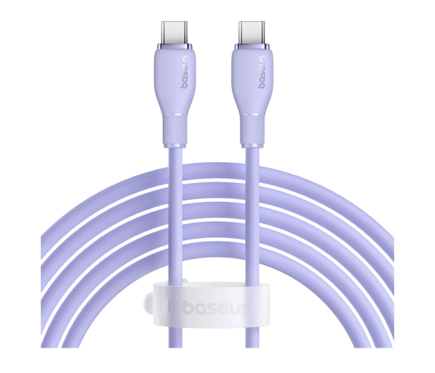 Baseus Kabel Pudding 100W USB-C - USB-C 2m - fioletowy - 1502169 - zdjęcie